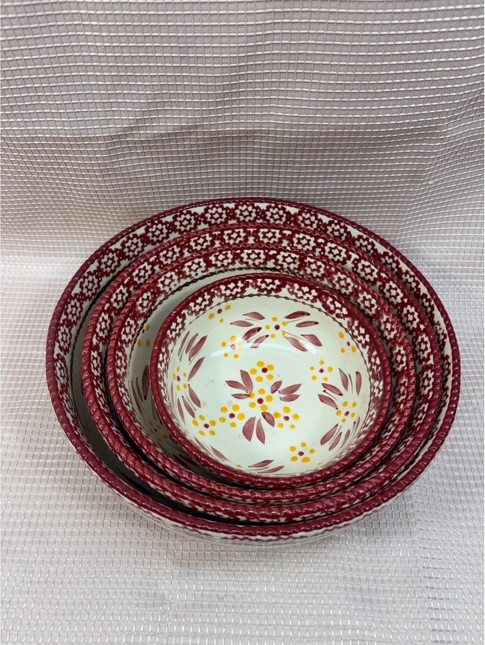Temptations Bowl Set Old World Red